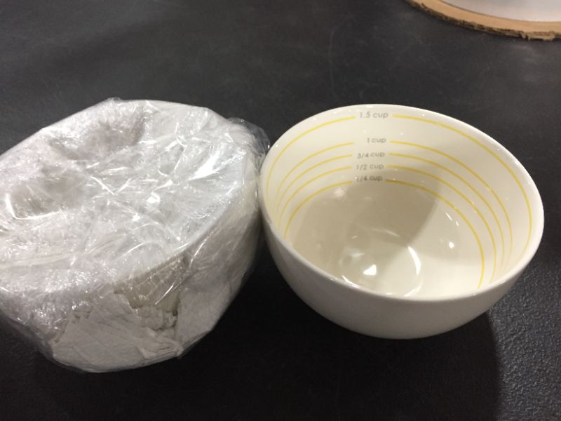 Photo 2 of [2 Pack] Ceramic Bowls with Cup Measurements.