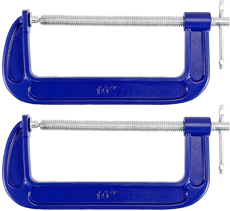 Photo 1 of 2 Pack 5 Inch C-Clamp, Malleable Iron C-Clamp, 
