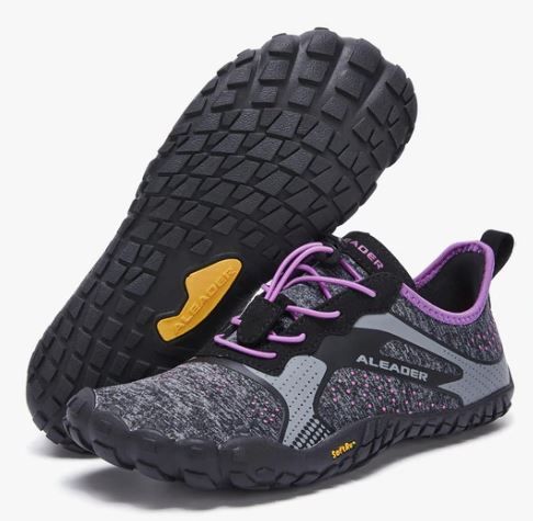 Photo 1 of Aleader Women‘s Barefoot Trail Running Shoes - Black/Purple [Size 8.5-9]