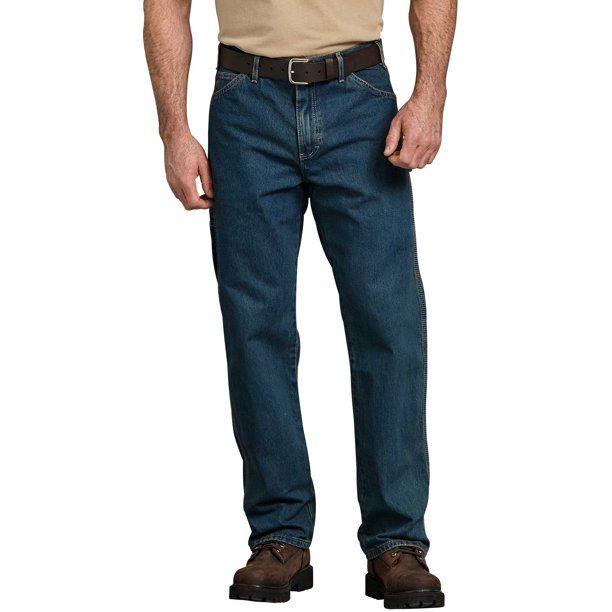 Photo 1 of Dickies Relaxed Fit Mid Rise Straight-Leg Jean (Men's), 1 Count, 1 Pack SIZE 30 X 32
