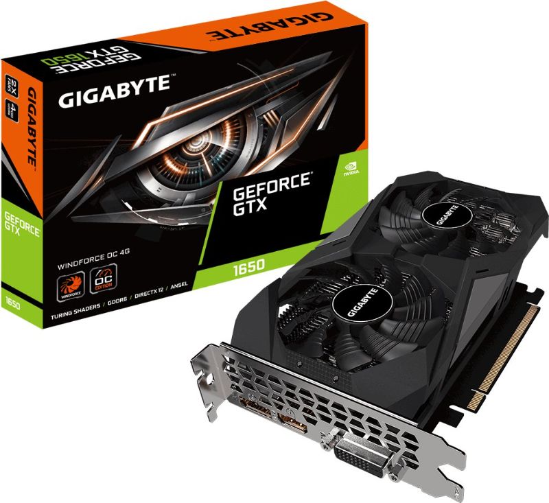 Photo 1 of Gigabyte GeForce GTX 1650 D6 Windforce OC 4G NVIDIA GeForce GTX 1650 4 GB GDDR6
