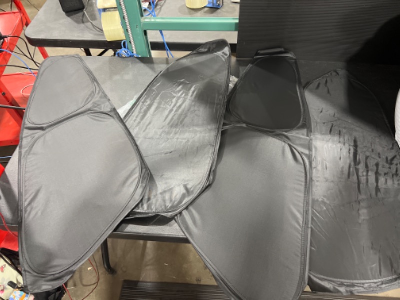 Photo 2 of BASENOR Tesla Model Y Sunshade Side Windows Rear Windshield Sun Shades Reflective Covers Sunproof UV Rays and Privacy Protection Set of 7 MISSING 3!!!!
