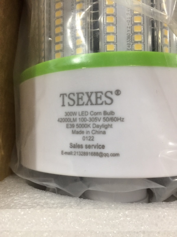 Photo 3 of 1000W Equivalent LED Corn Bulb, 300W E39 Mogul Base,42,000 Lumen Replacement Metal Halide/HID/HPS,5000K Daylight for Garage Warehouse Parking Light…
