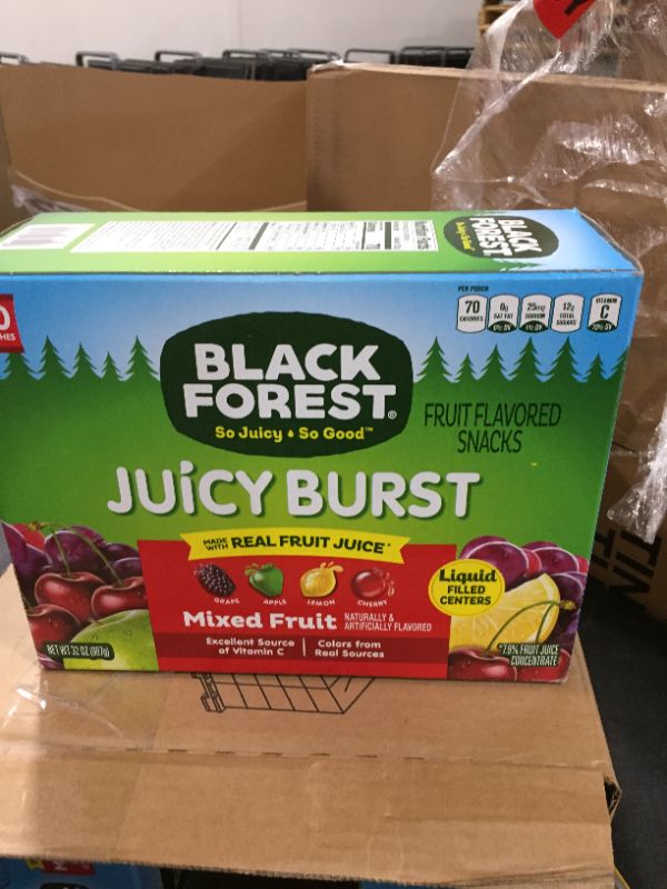 Photo 1 of 4 box Black Forest Fruit Medleys Mixed Pouch, Pack of 40 Quill
bb 07/21
