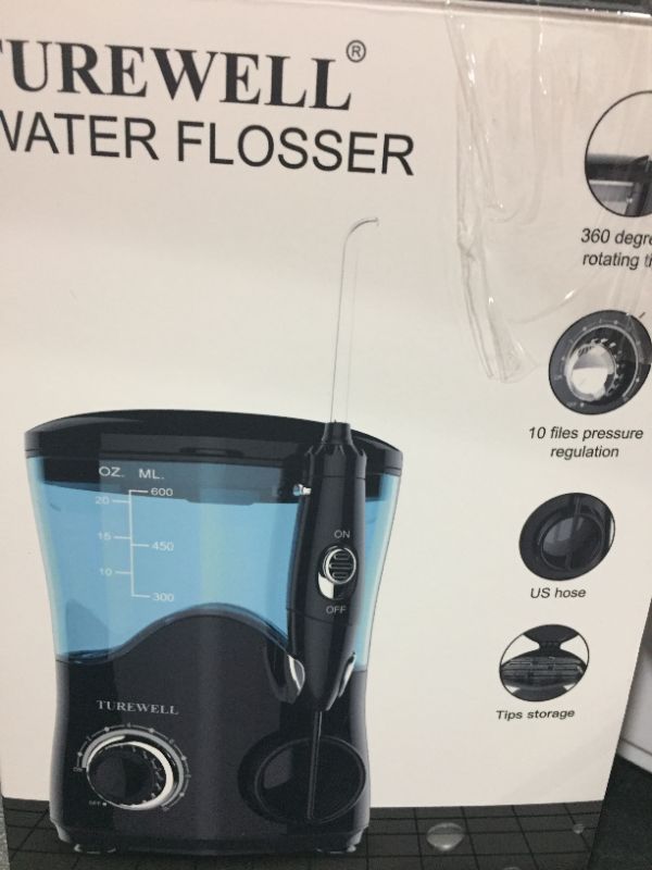 Photo 1 of Flosser Professional For Teeth, Gums, Braces, Dental Care, Electric Power With 10 Settings, 7 Tips For Multiple Users And Needs, ADA Accepted, 