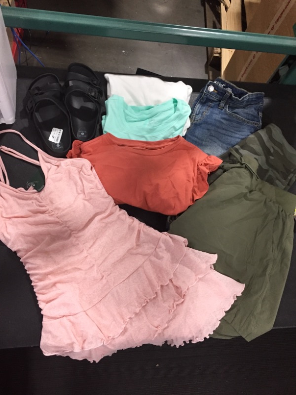 Photo 1 of clothes lot various sizes S-XL shoes size 8