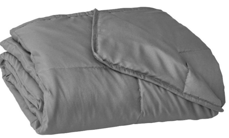 Photo 1 of 48"x72" Essentials Weighted Blanket Gray - Tranquility