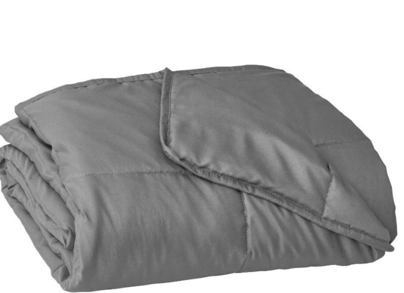 Photo 1 of 48"x72" Essentials Weighted Blanket Gray - Tranquility