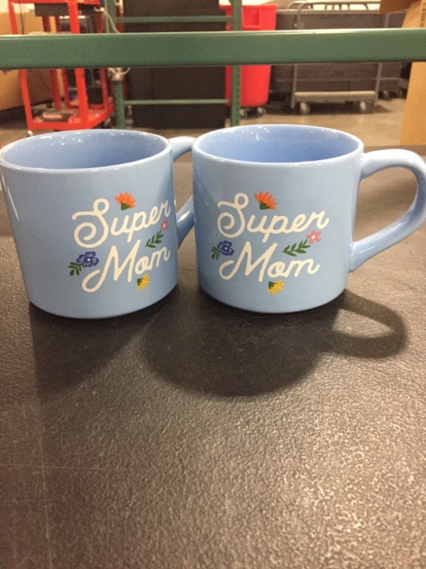 Photo 2 of 16oz Stoneware Super Mama Mug - Parker Lane 2 pack