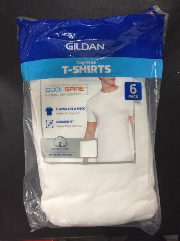 Photo 2 of Gildan Men's V-Neck T-Shirts, Multipack XX-Large, White (6-pack) small