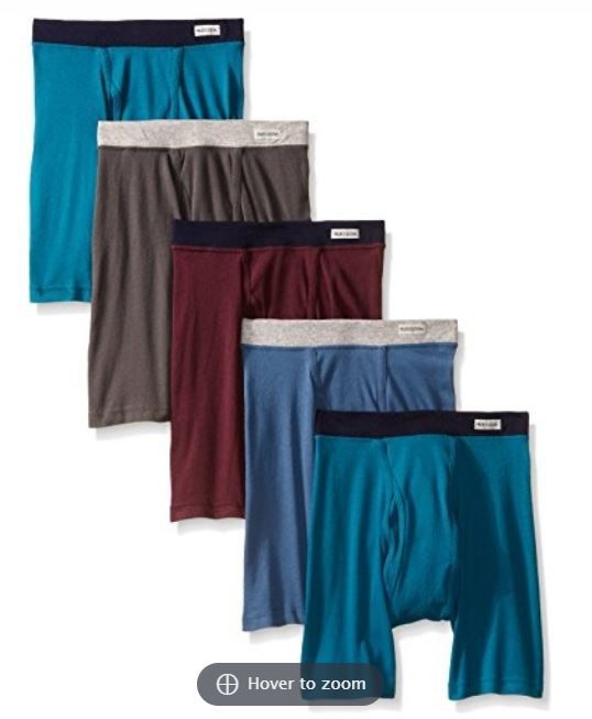 Photo 1 of Fruit of the Loom Men’s Covered Waistband Boxer Brief, Assorted, X-Large(Pack of 5)