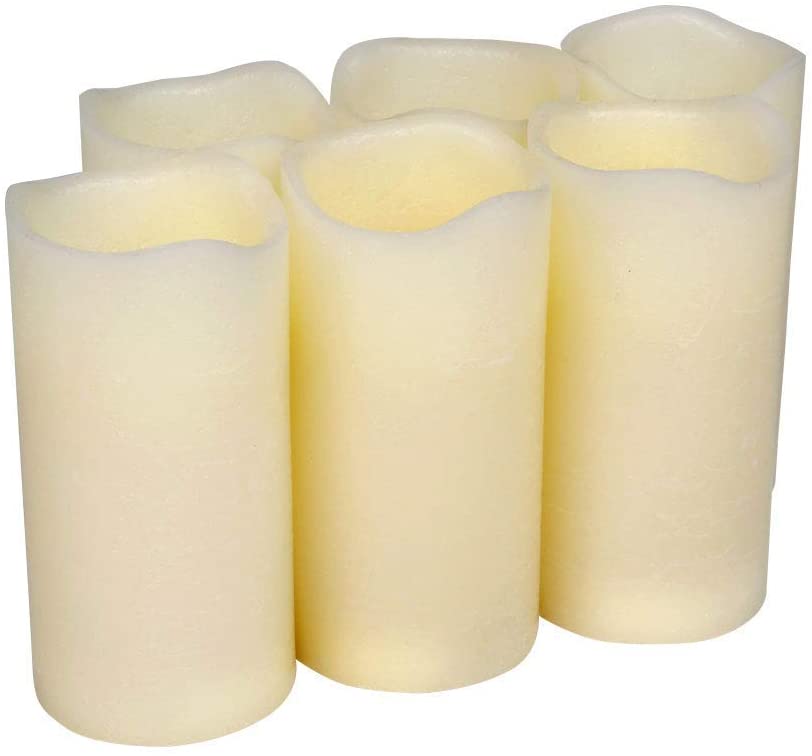 Photo 1 of Flickering Flameless Candles Battery Operated Pack of 6