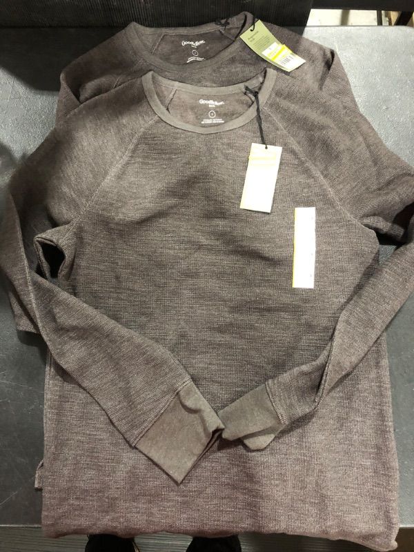 Photo 1 of [2 Pack] Men's Goodiefellow Long Sleeves in Grey [Size S]