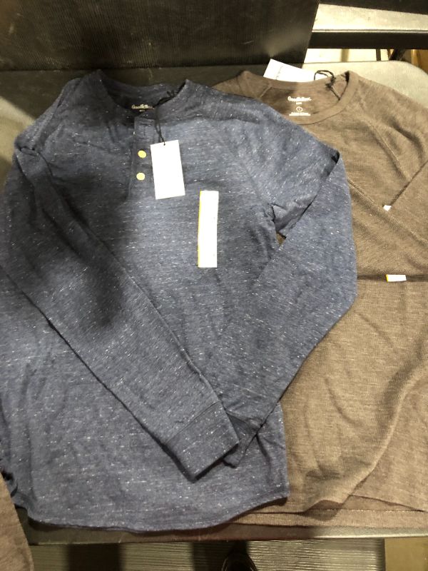 Photo 1 of [2 Pack] Target Mens Long Sleeves- Blue and Grey [Size S]