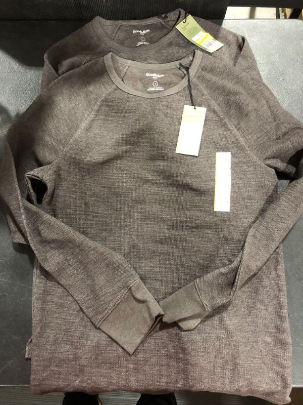 Photo 1 of [2 Pack] Men's Goodiefellow Long Sleeves in Grey [Size M]