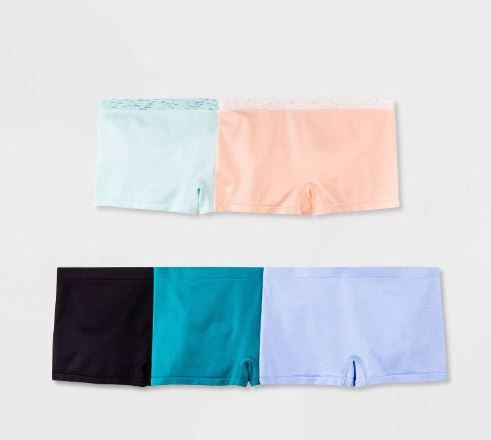 Photo 1 of [Size 14/16] Girls' 5pk Seamless Boyshort Underwear - All in Motion™

