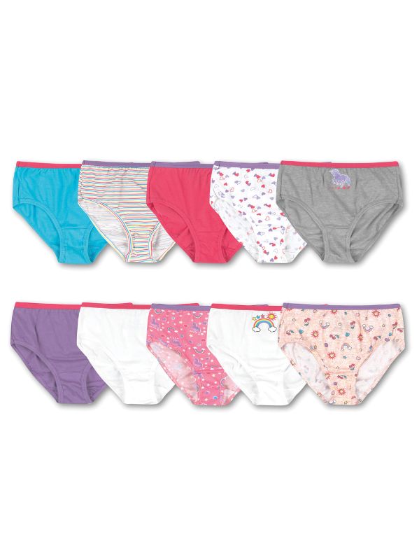 Photo 1 of [Size 8] Hanes Girls Cotton Briefs 10-Pack
