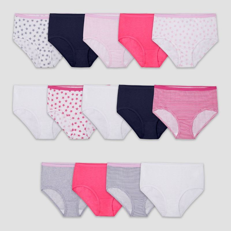 Photo 1 of [Size 4T] Fruit of the Loom Girls' 14pk Classic Briefs - Colors Vary