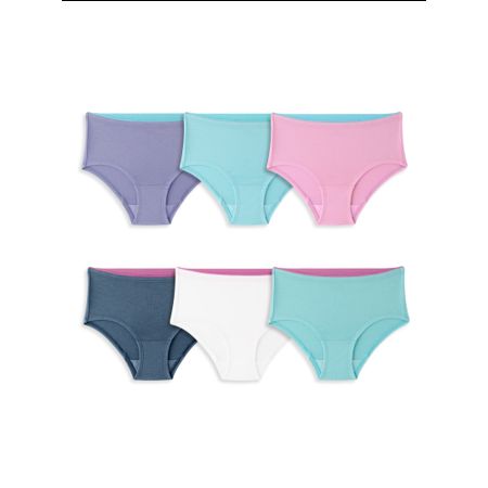 Photo 1 of [Size 12] Girls True Comfort 360 Stretch Brief Underwear 6 Pack