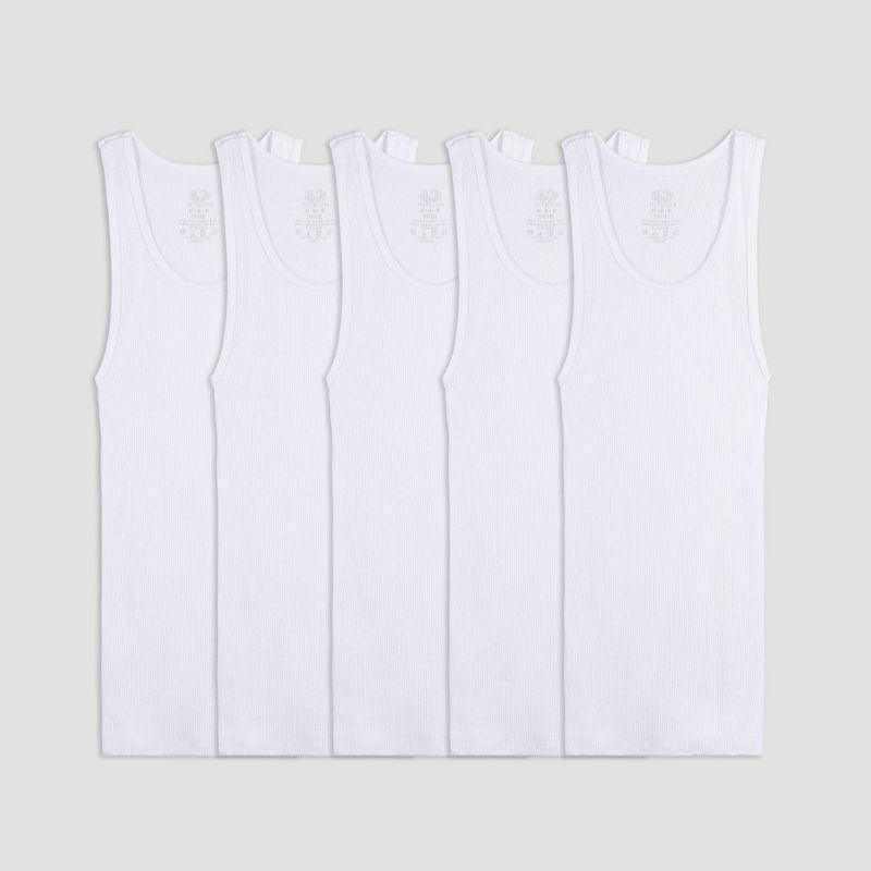 Photo 1 of [Size M 10/12] Fruit of the Loo Boys' 4 + 1 Bonus Pack a-Undershirt