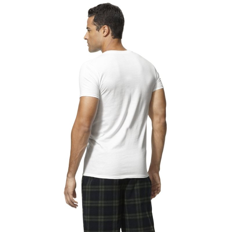 Photo 1 of [Size L] Hanes Men's Premium 4pk Sim Fit Crew Neck T-Shirt

