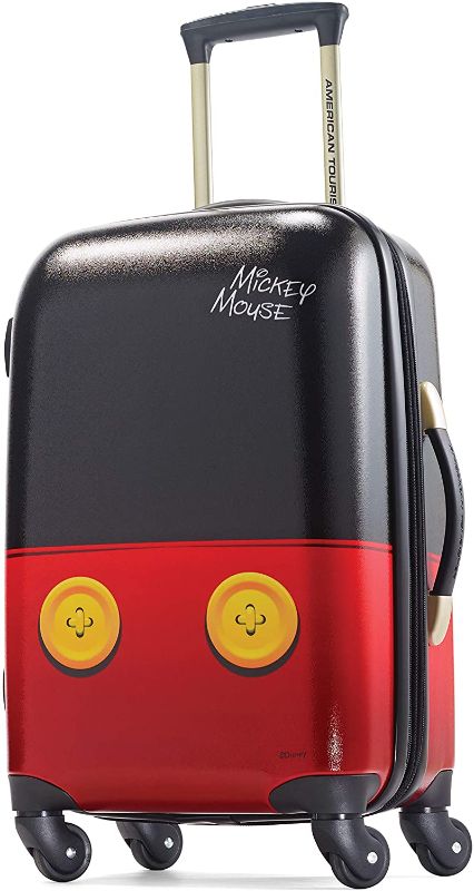 Photo 1 of American Tourister Disney Hardside Luggage with Spinner Wheels, Mickey Mouse Pants, 21"