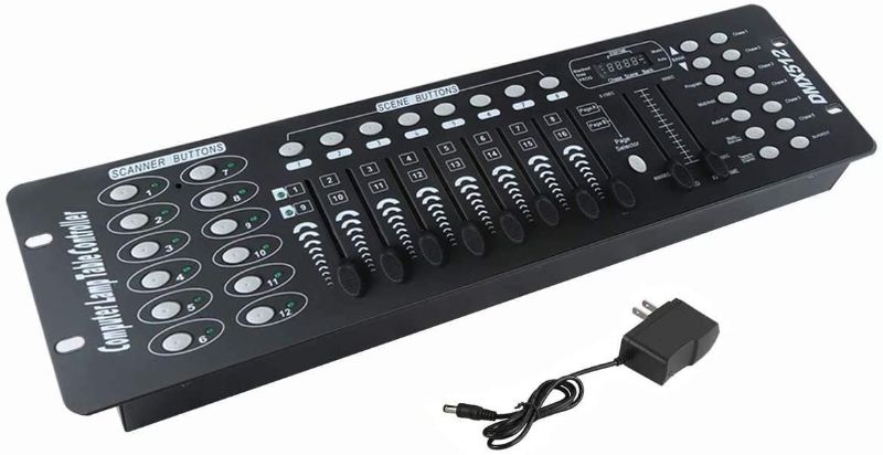 Photo 1 of TC-Home 192 Channels DMX512 Light Controller Console For Stage Light Party Moving Heads DJ Operator Equipment
