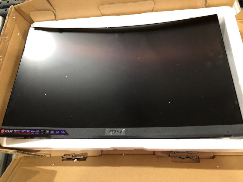 Photo 2 of MSI Full HD Non-Glare 1ms 2560 x 1440 165Hz Refresh Rate 2K Resolution Free Sync 27" Curved Gaming Monitor (Optix G27CQ4) - Black
