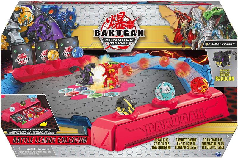 Photo 1 of Bakugan Battle League Coliseum, Deluxe Game Board with Exclusive Fused Howlkor x Serpenteze, for Ages 6 and up
