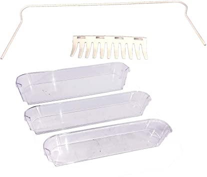 Photo 1 of DOMETIC 29325760655 Refrigerator Door Shelf 5-Piece Kit - Clear
