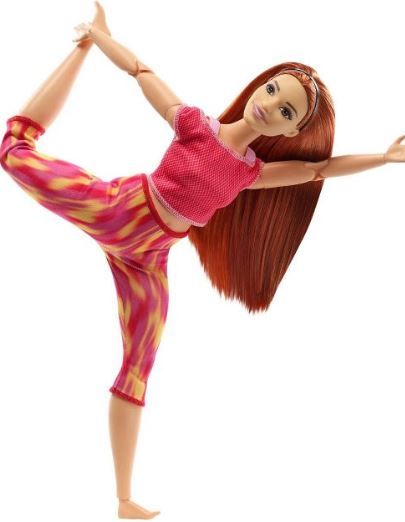 Photo 1 of ?Barbie Made to Move Doll - Orange Dye Pants

