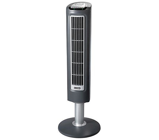 Photo 1 of Lasko 38" Gray Wind Tower Fan with Remote Control
