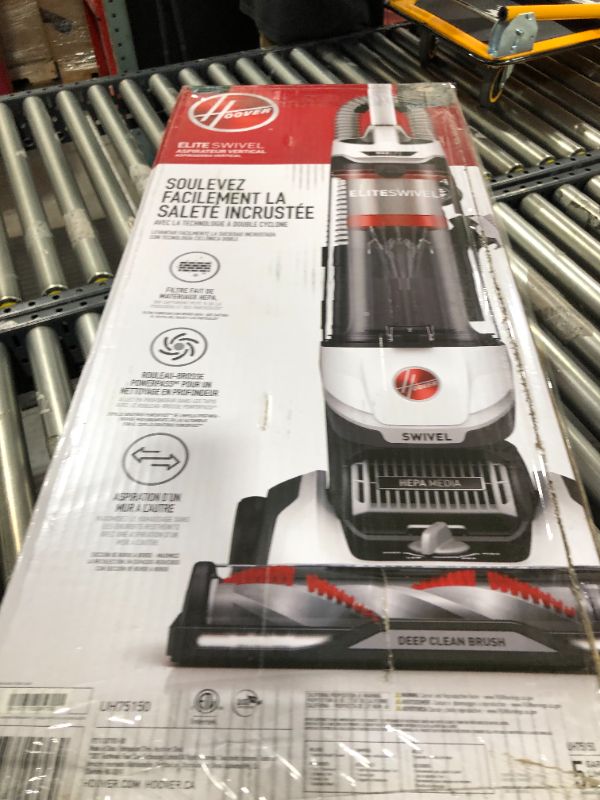 Photo 5 of Hoover MaxLife Elite Swivel Vacuum Cleaner with HEPA Media Filtration White UH75150 Bagless Upright for Carpet and Hard Floors
