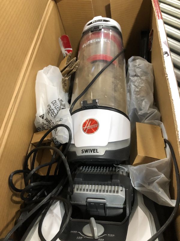 Photo 4 of Hoover MaxLife Elite Swivel Vacuum Cleaner with HEPA Media Filtration White UH75150 Bagless Upright for Carpet and Hard Floors
