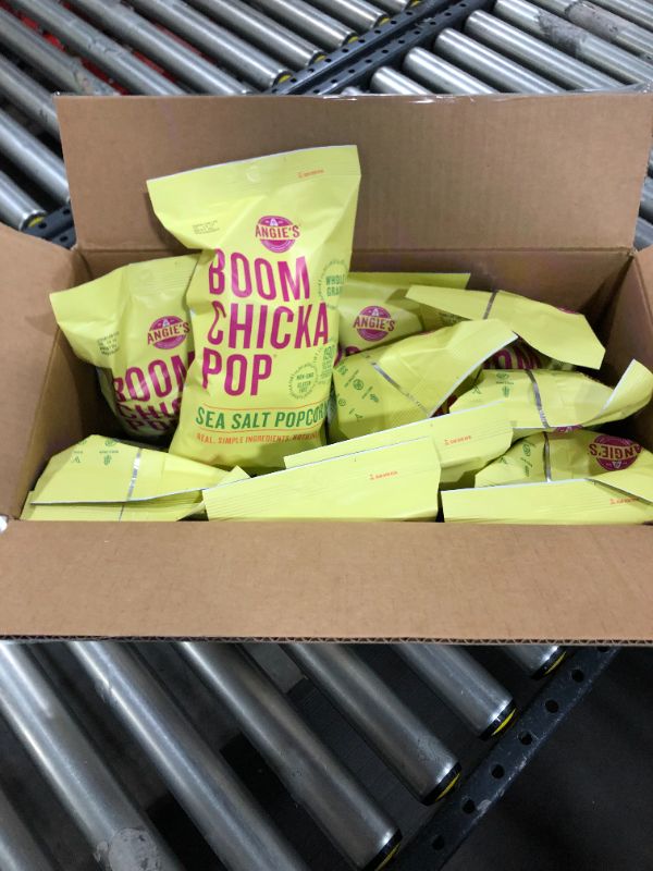 Photo 2 of Angie's Boom Chicka Pop, Sea Salt 1.25 Oz (Pack Of 12)12 EXPIRED*****