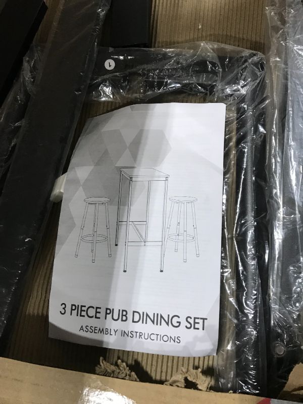 Photo 2 of 3pc Pub Dining Set 