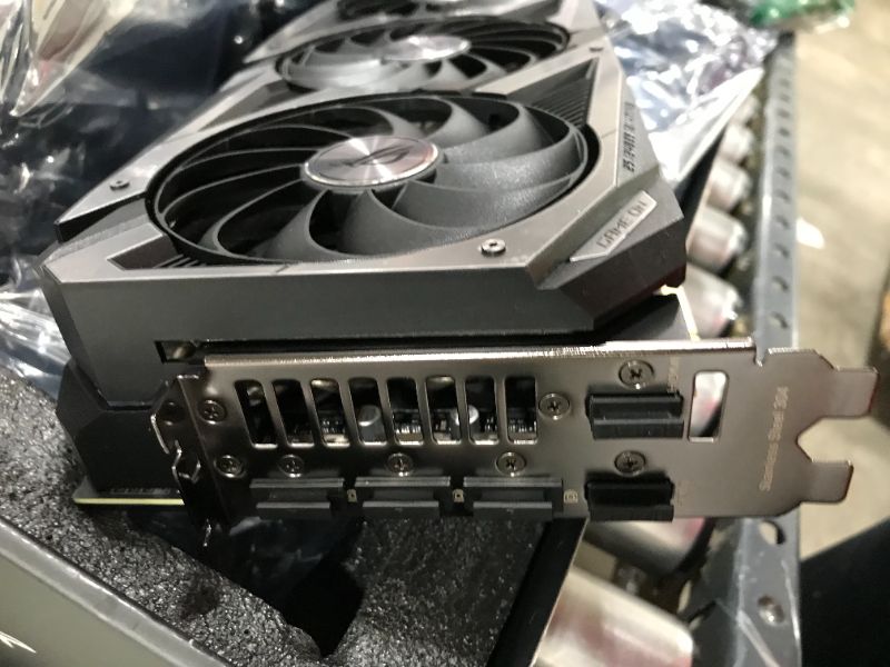 Photo 3 of ASUS ROG Strix GeForce RTX 3090 OC Edition 24GB GDDR6X Gaming Graphics Card with Axial-tech Fans & Central Static Pressure Fan ROG-STRIX-RTX3090-O24G-GAMING
