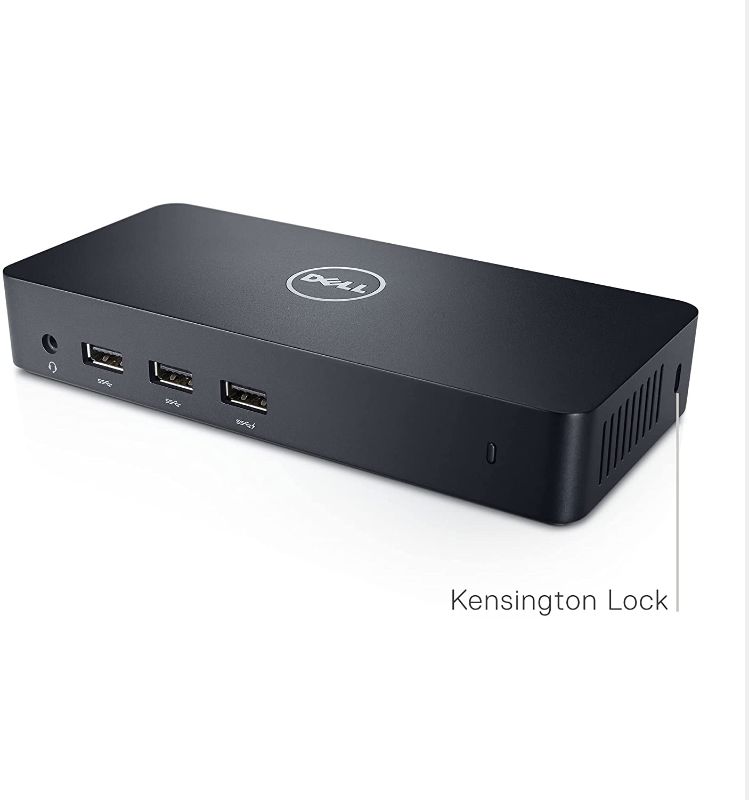 Photo 1 of Dell USB 3.0 Ultra HD/4K Triple Display Docking Station (D3100), Black
