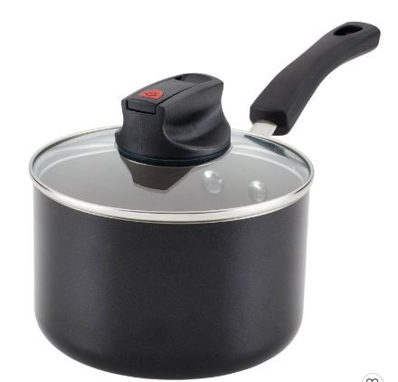 Photo 1 of 2 pack-Farberware Smart Control 2qt Aluminum Covered Saucepan Black
