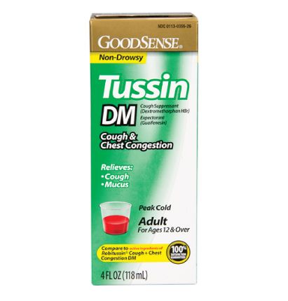Photo 1 of 3 pack-GoodSense® Tussin DM Cough and Chest Congestion Liquid--- exp 07-2022

