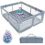 Photo 1 of Baby Playpen , Baby Playard, Playpen for Babies with Gate ,LIAMST Indoor & Outdoor Playard for Kids Activity Center?LIAMST Sturdy Safety Play Yard with Soft Breathable Mesh
