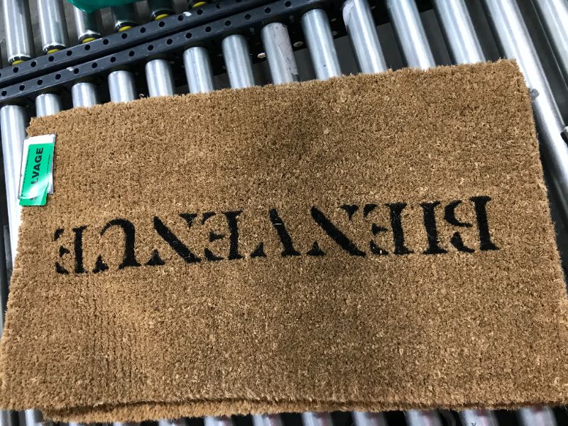 Photo 1 of 1'6"x2'6" Bienvenue Doormat Black - Threshold™ designed with Studio McGee

