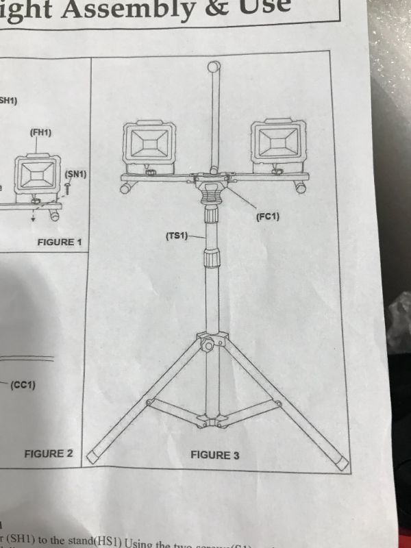 Photo 1 of Dual Head LED Tripod Work Light