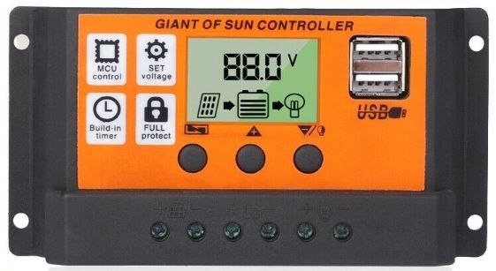 Photo 1 of 10-100A Solar Charger Controller MPPT&PWM Dual USB Charge Regulator Panel 12/24V
