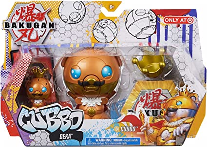 Photo 1 of Bakugan 2021 Gold King Cubbo Deka Pack Jumbo Collectible Transforming Figure with King Cubbo 2-inch Core Figure and Trading Cards
