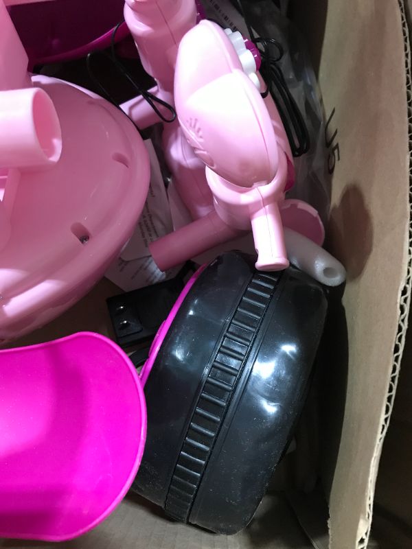 Photo 1 of Kid Trax Toddler Disney Princess Electric Quad Ride On Toy, Kids 1.5-3 Years Old, 6 Volt Battery and Charger Included, Max Weight 45 lbs, Princess Pink
