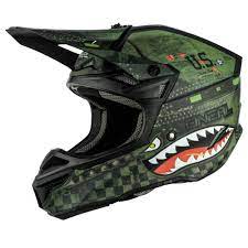 Photo 1 of 5 SRS Warhawk Helmet Black/Green--- xl
