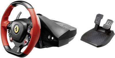 Photo 1 of Thrustmaster Ferrari 458 Spider Steering wheel Xbox One Black incl. foot pedals

