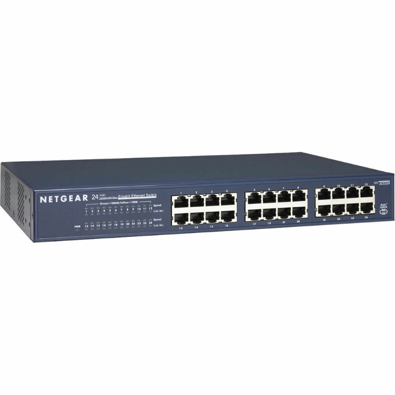 Photo 1 of NETGEAR 24-Port Gigabit Ethernet Unmanaged Switch- JGS524NA - 606449036459
