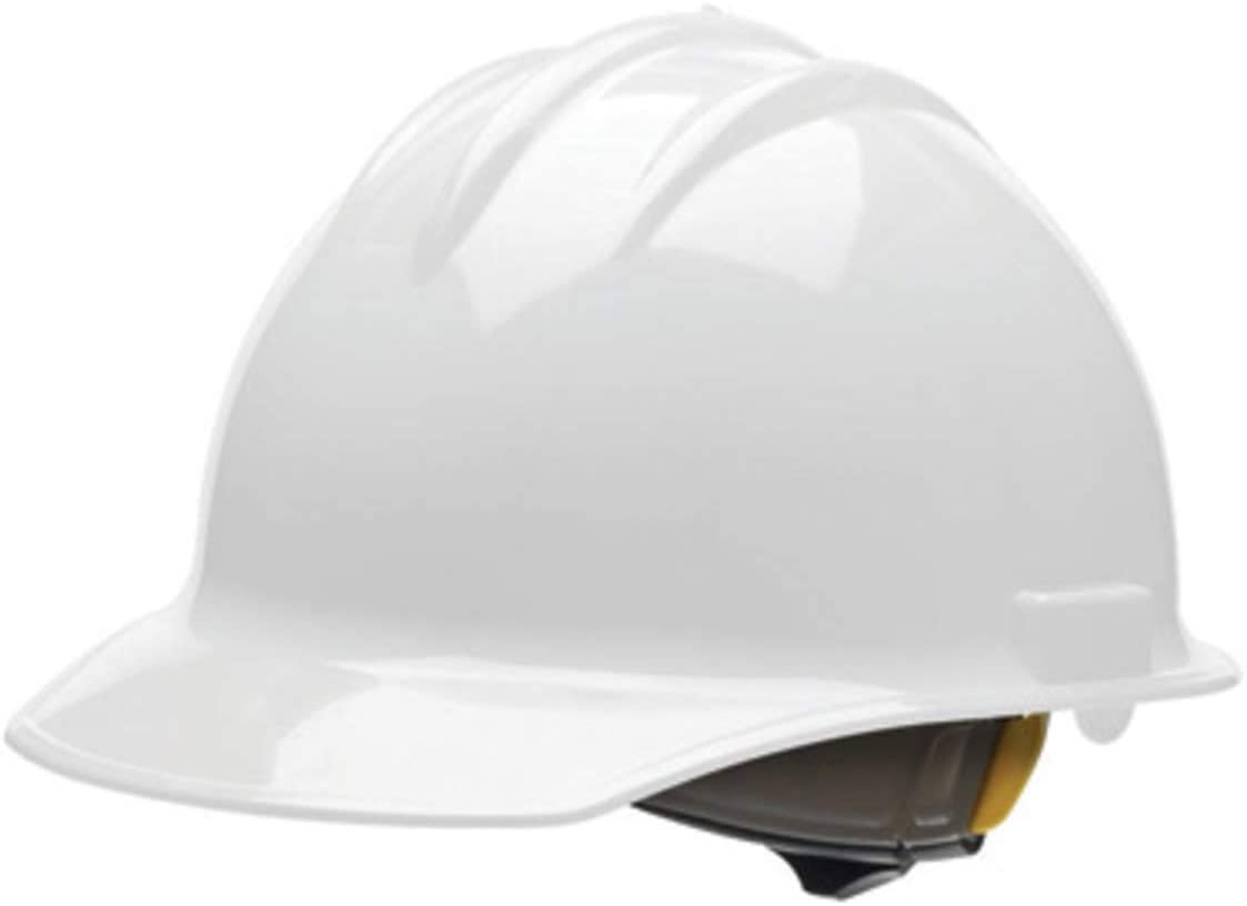 Photo 1 of Bullard-30WHR White HDPE Cap Style Hard Hat with 6 Point Ratchet Suspension
